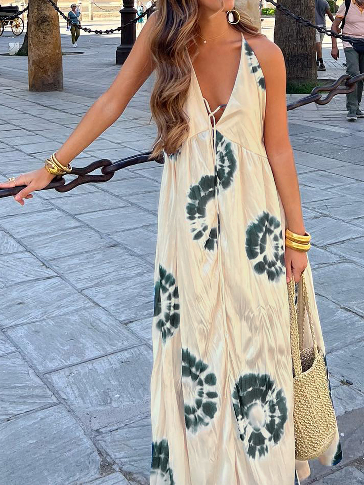 Ines | Elegantes Langes Freizeitkleid