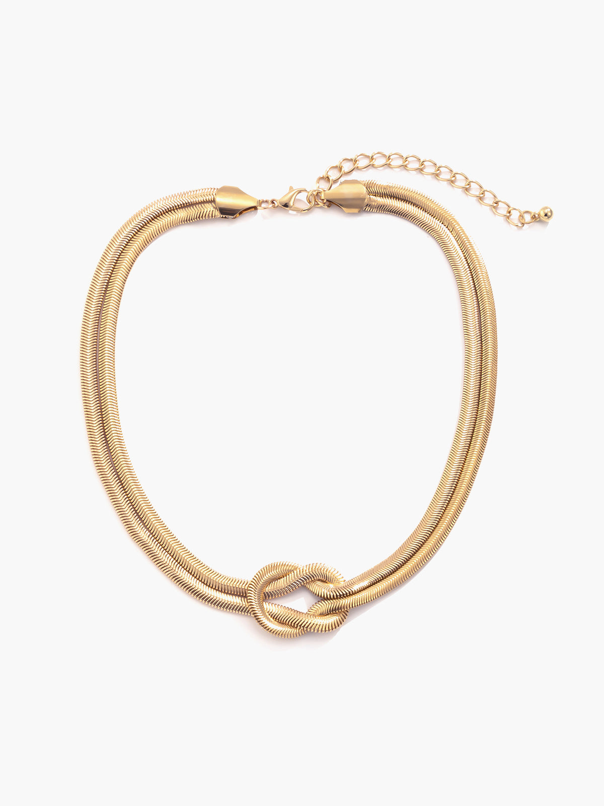 Lena | Elegante verknotete Halskette in Schlangenform