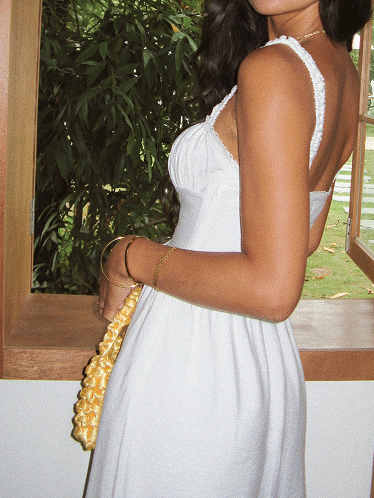 Luisa | Langes Cowgirl-Korsett-Kleid für die Küste