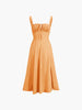 Clara | Elegantes Langes Sonnenkleid mit gerafftem Cup-Detail