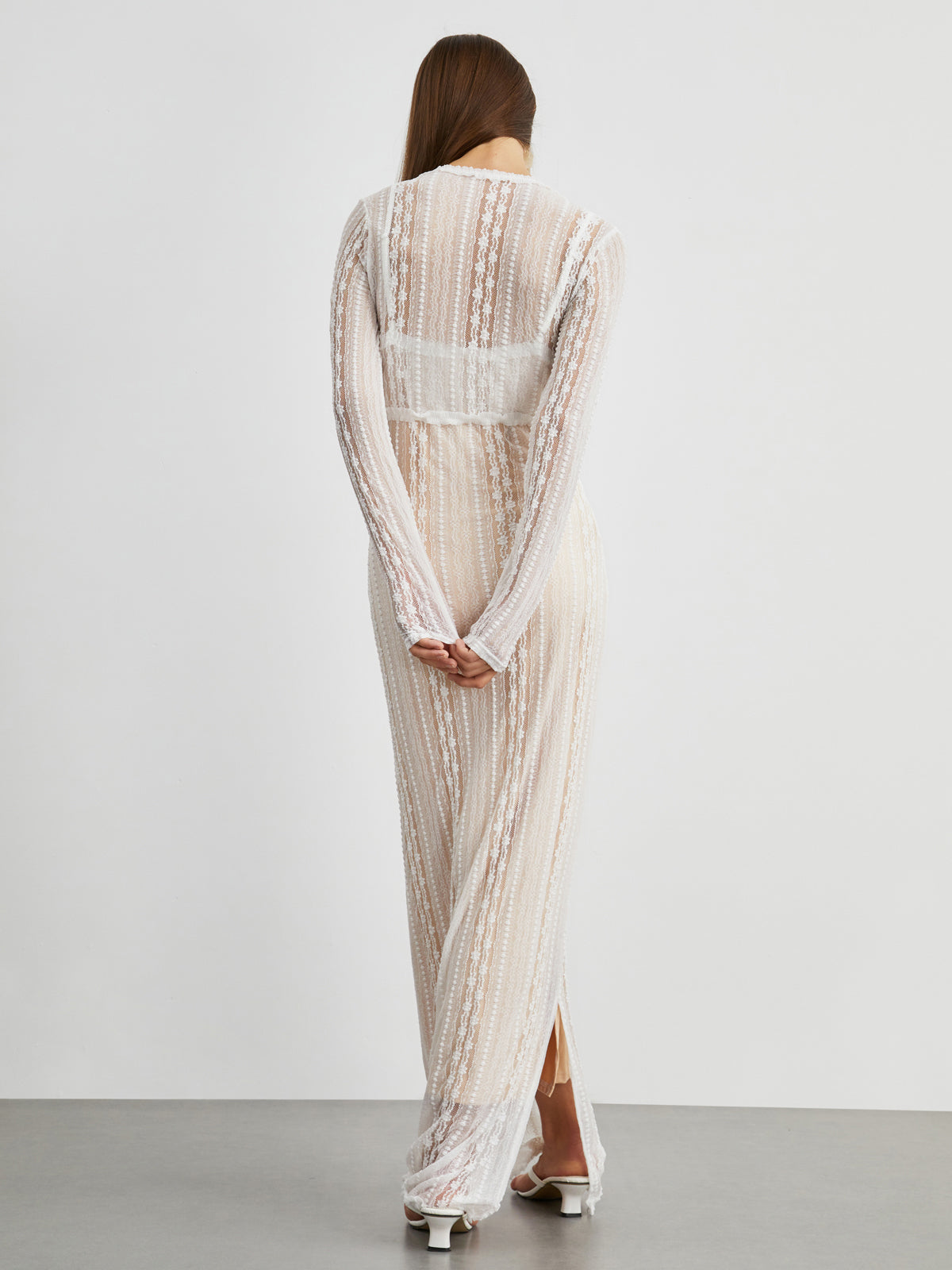 Clara | Elegantes Bolero-Kleid mit floraler Spitze und Struktur