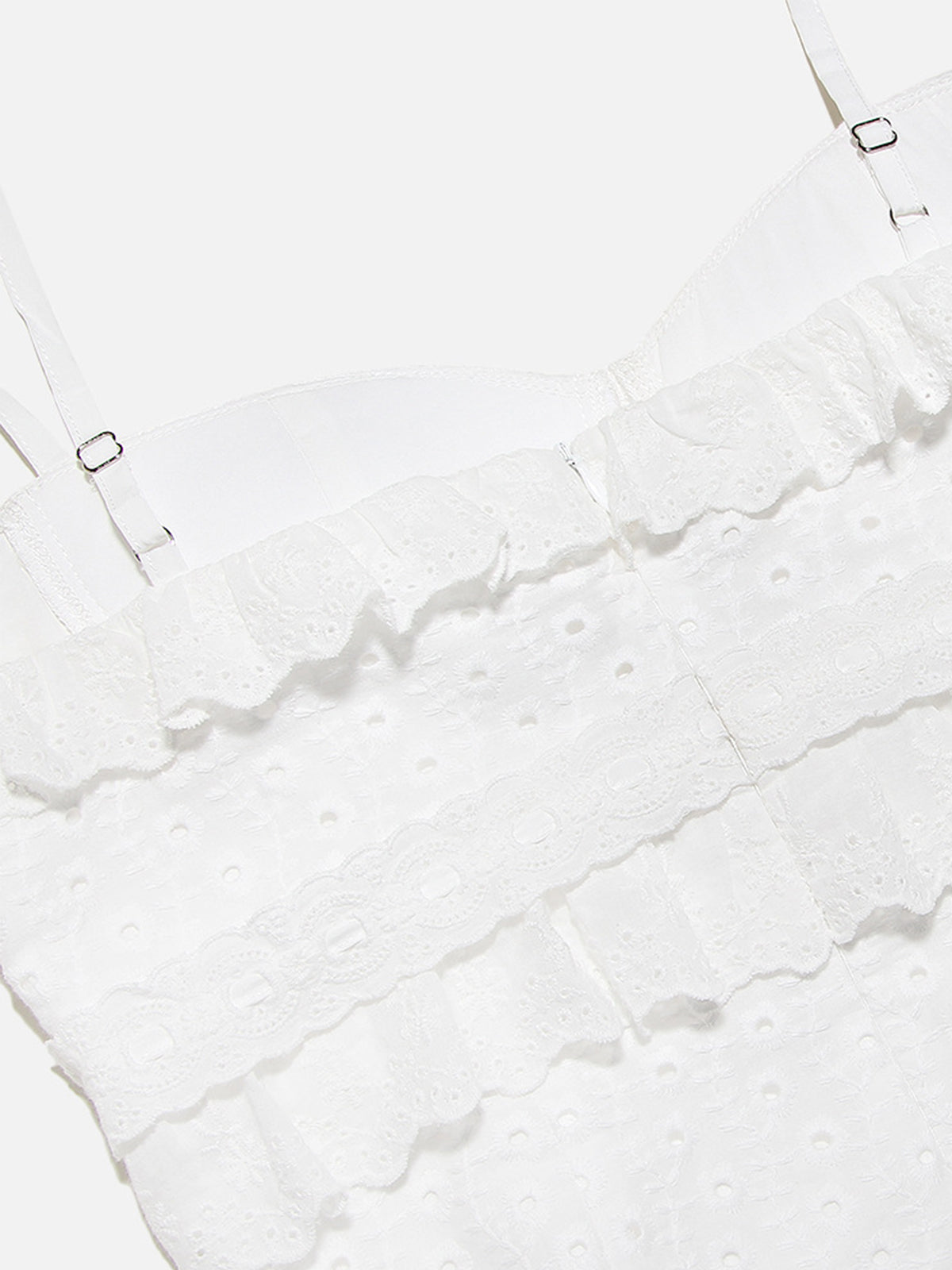 Clara | Elegantes Lagenlook Kleid mit Rüschen und Ösen