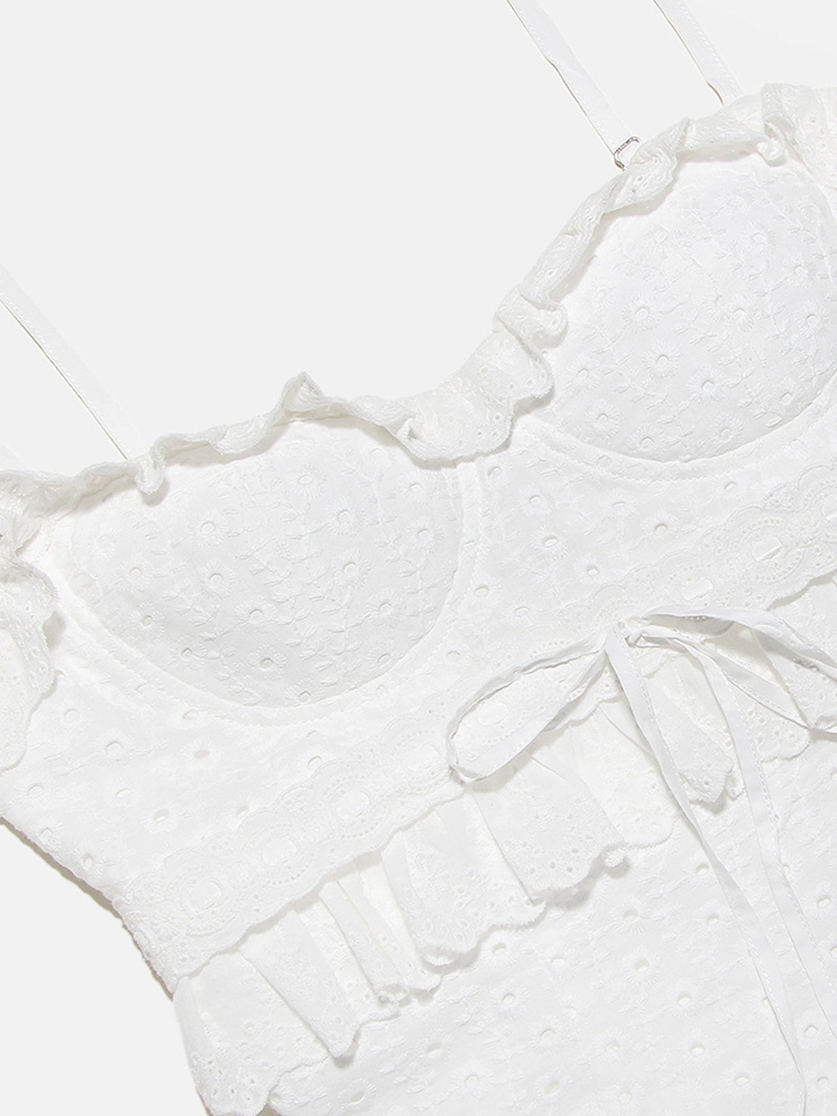 Clara | Elegantes Lagenlook Kleid mit Rüschen und Ösen