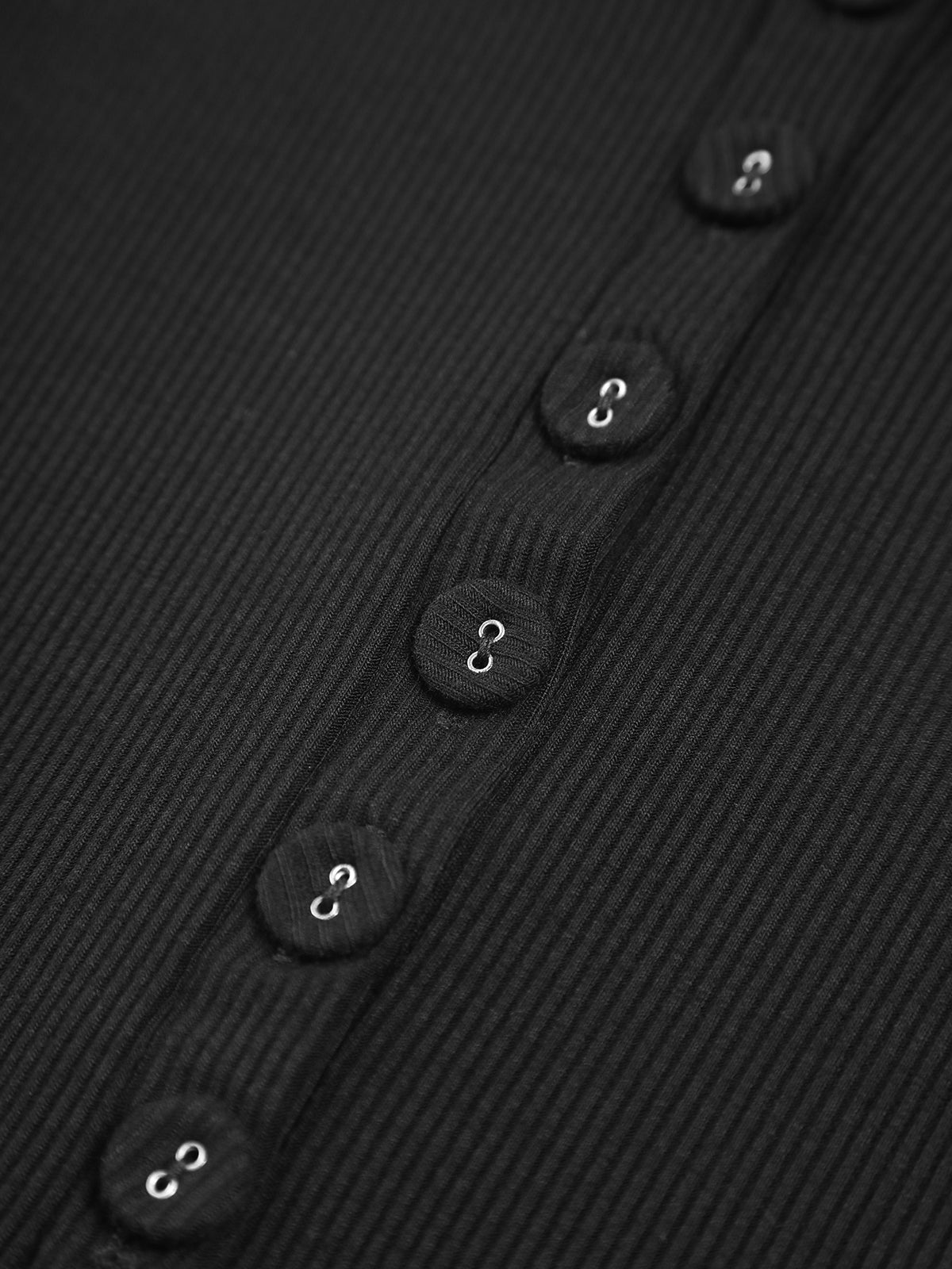 Marie | Langarm-Crop-Shirt mit Knopfleiste