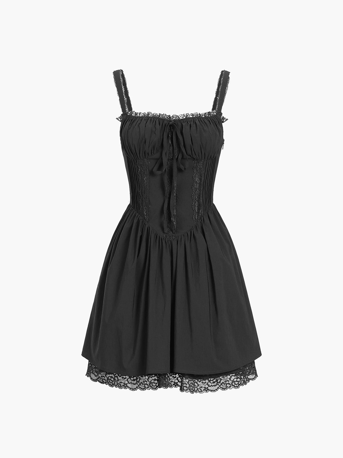 Clara | Kurzes Cowgirl-Kleid mit Spitzenbesatz und Korsett