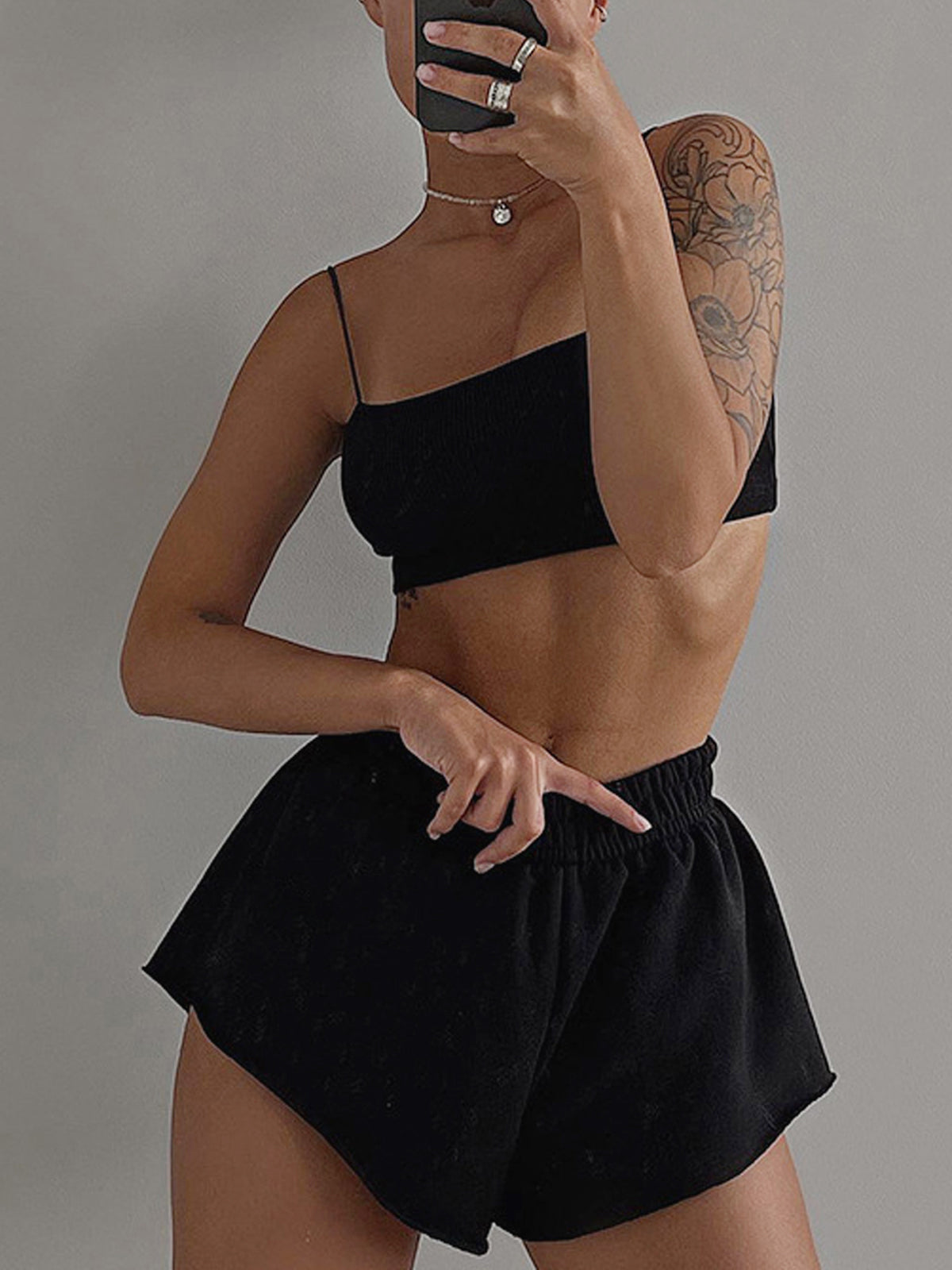 Max | Dreiteiliges Langarm-Shorts-Set