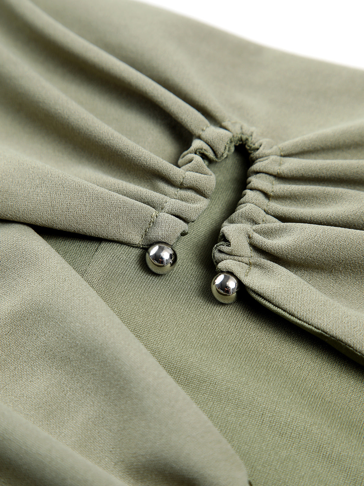 Clara | Elegantes U-Ring Ausschnitt Rohr Top mit Reißverschluss