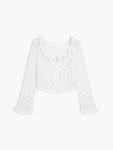 Freiheitsgefühl | Gehäkelte Ösenstrickjacke Fly Away