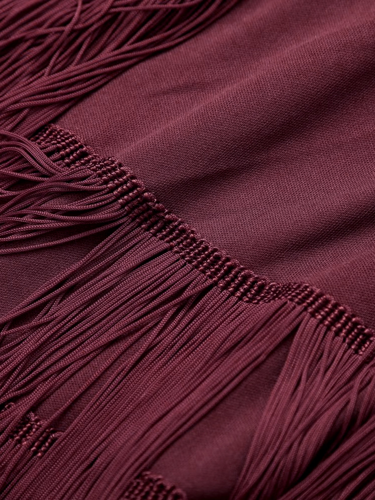 Florentine | Kurzes Kleid mit offenem Rücken und Fransen