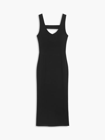 Clara | Verführerisches Midikleid mit Rückenausschnitt aus Strick