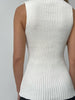 Clara | Minimalistisches Rippen-Top mit Rundhalsausschnitt