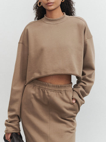 Mia | Lässiges Crop Sweatshirt
