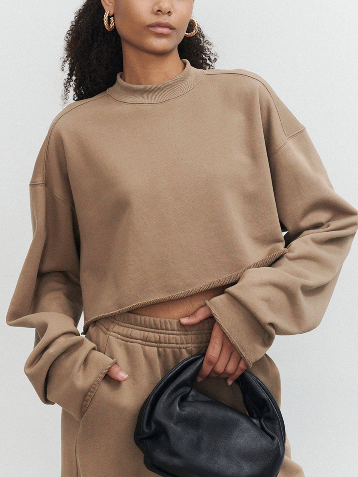 Mia | Lässiges Crop Sweatshirt