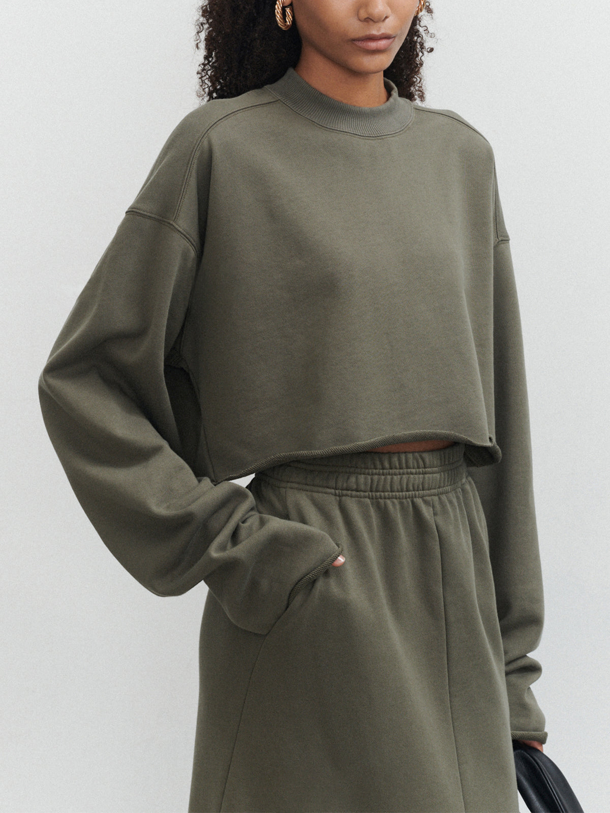 Mia | Lässiges Crop Sweatshirt