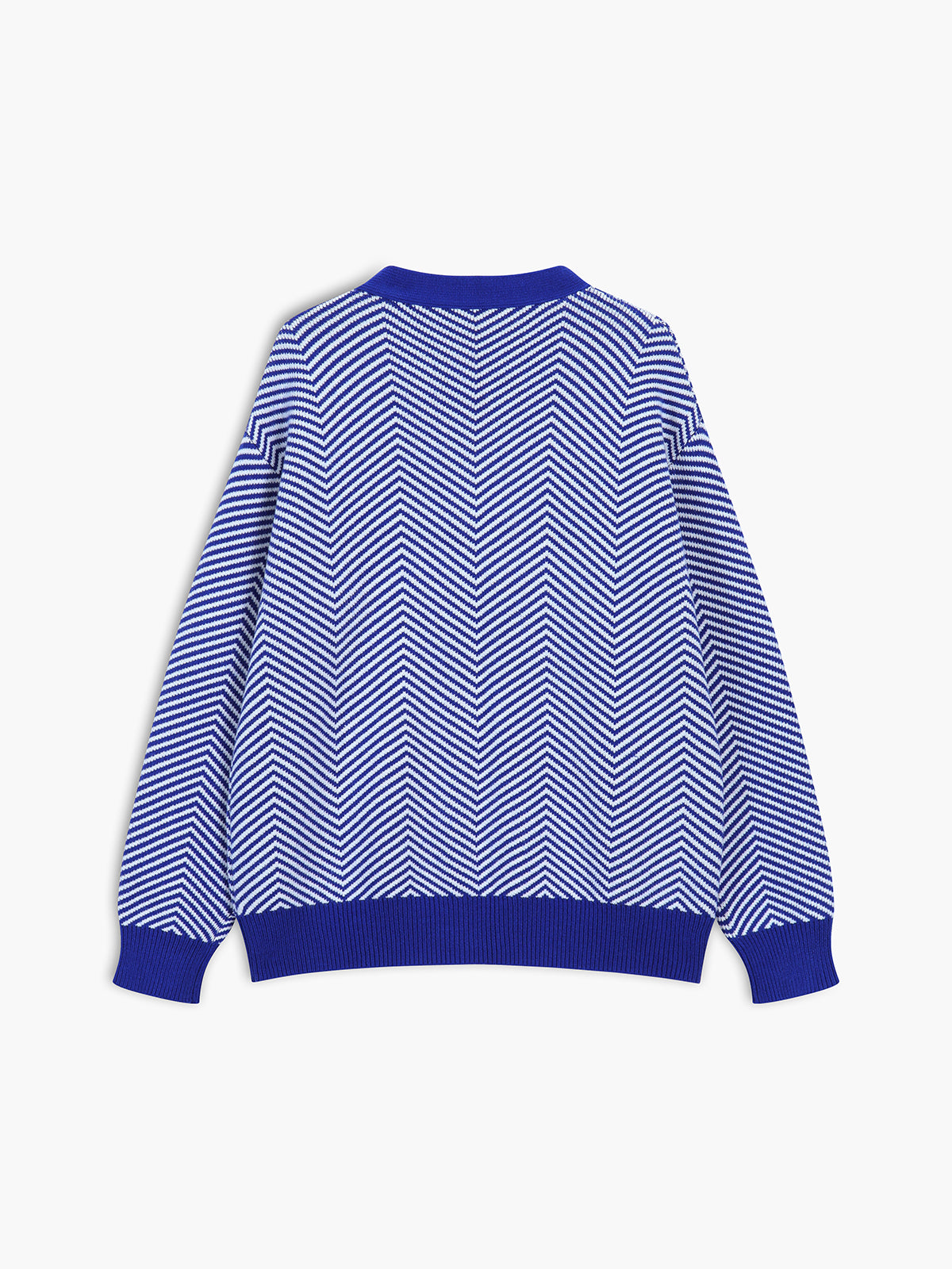 Emilia | Übergroße Strickjacke mit Fischgrätenmuster