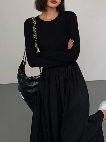 Leonie | Elegantes Langärmliges Maxikleid