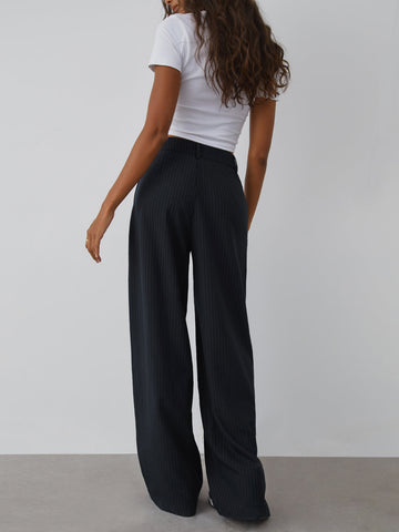 David | Elegante Nadelstreifen-Hose mit weitem Bein