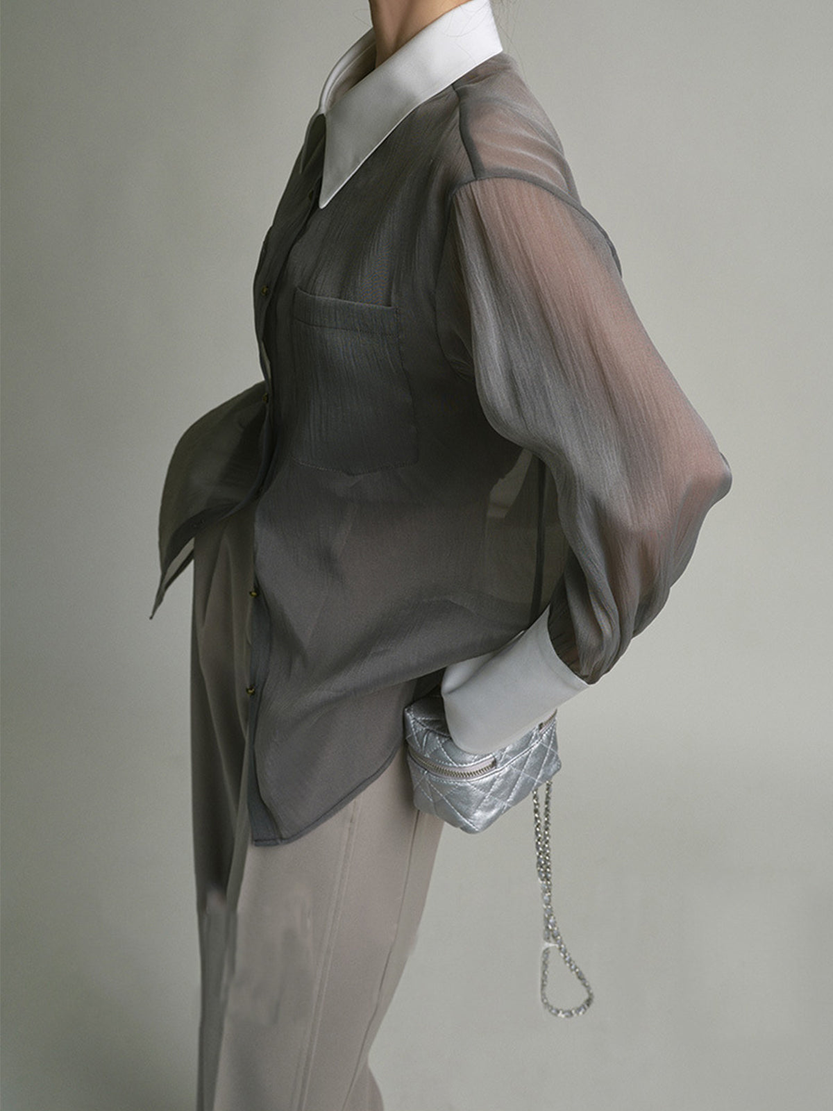 Lisa | Durchsichtiges Freizeitshirt mit Cami Top