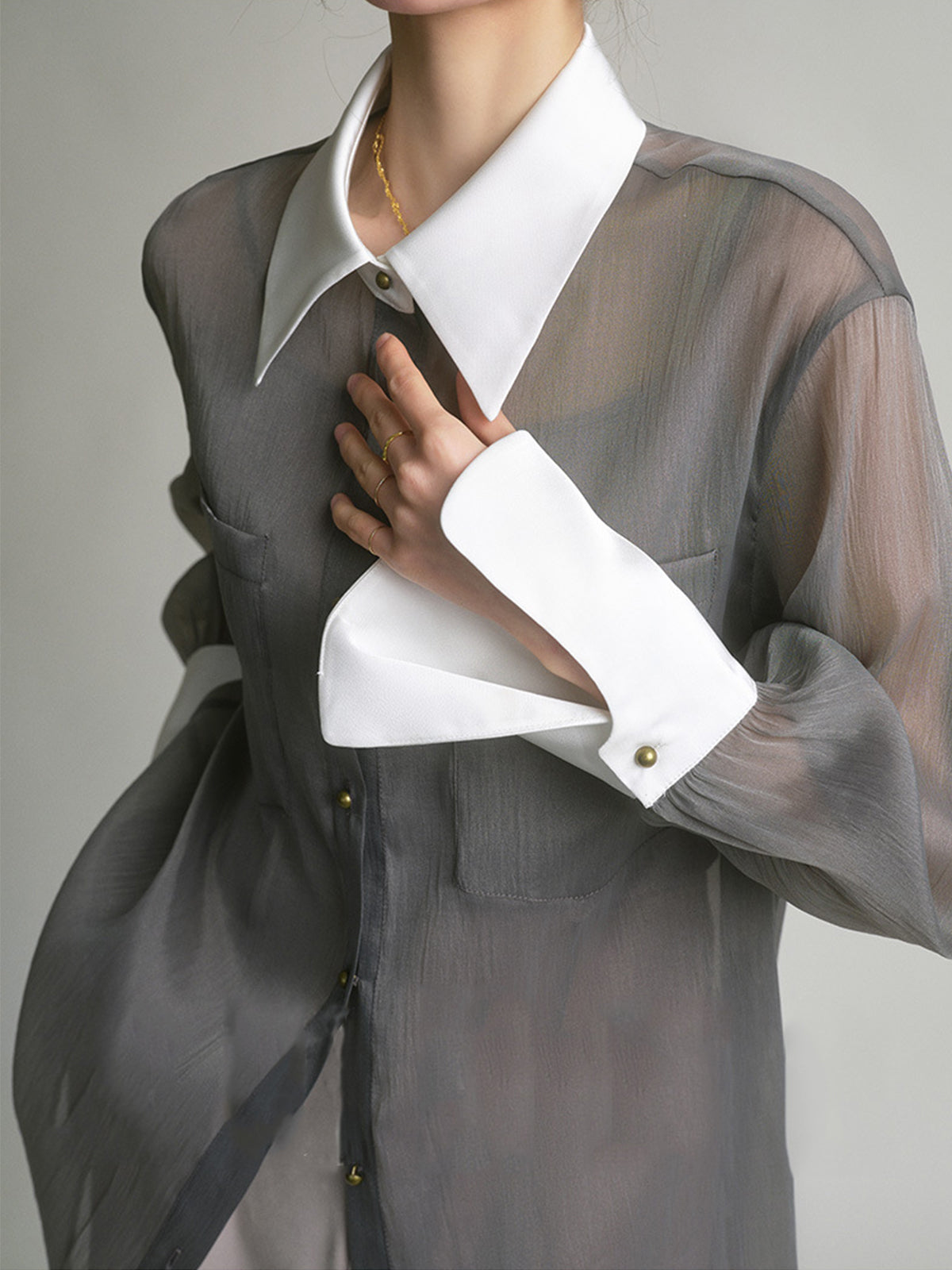 Lisa | Durchsichtiges Freizeitshirt mit Cami Top