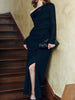 Clara | Asymmetrisches schulterfreies gerafftes Rockset