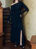 Clara | Asymmetrisches schulterfreies gerafftes Rockset