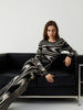 Anna | Langes Pulloverkleid mit Zebramuster