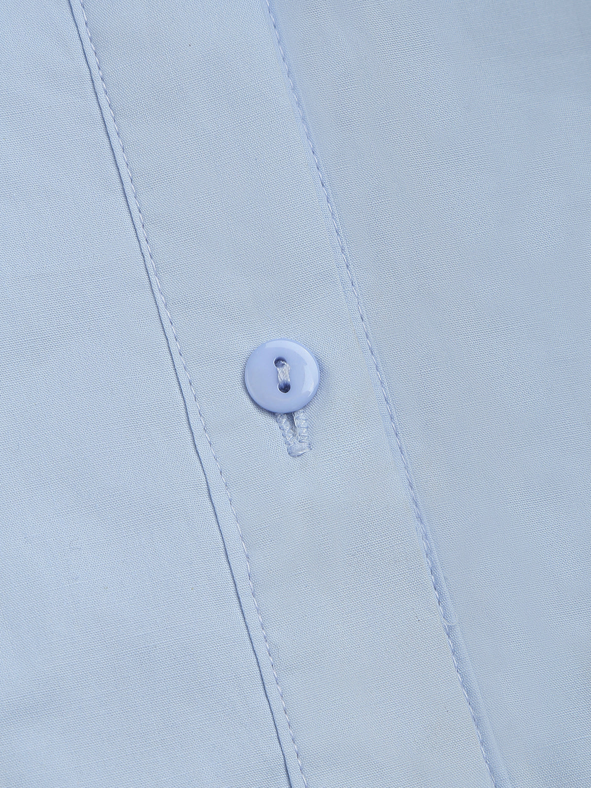 Leo | Elegantes Doppellagen-Crop-Shirt in Babyblau