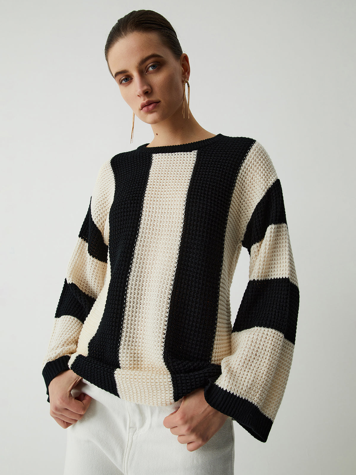 Paul | Eleganter Pullover mit Pointelle-Streifen
