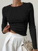 Clara | Elegantes Langarm-Top mit Paspel