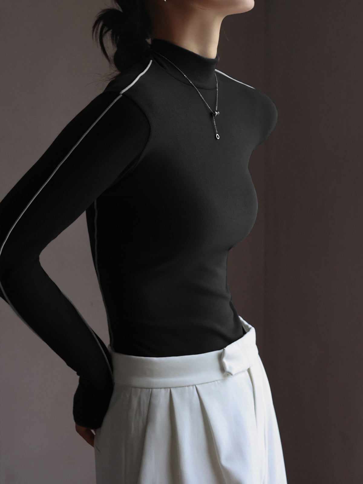 Stylischer Komfort | Silver Lining Langarm-Top