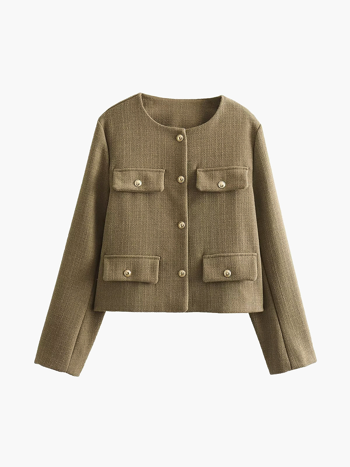 Clara | Eleganter Tweed-Blazer mit Knöpfen