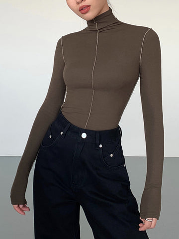 Carlo | Slinky Rollkragenpullover mit Kontraststreifen
