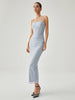Anneliese | Elegantes, drapiertes Maxi-Tankkleid mit Schlitz