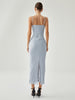 Anneliese | Elegantes, drapiertes Maxi-Tankkleid mit Schlitz