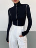 Carlo | Slinky Rollkragenpullover mit Kontraststreifen