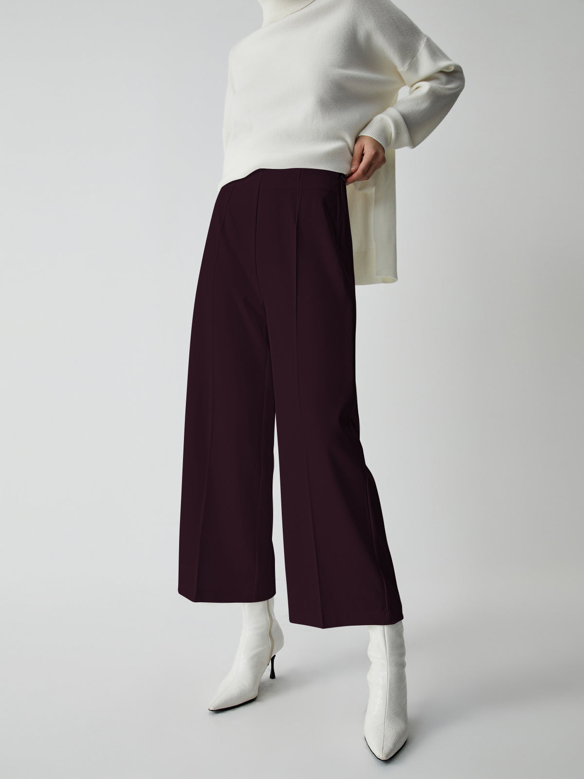 Clara | Elegante Culotte-Hose mit weitem Bein