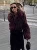 Lavia | Dein eleganter Kurz-Mantel im Faux-Fur-Look