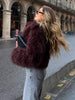 Lavia | Dein eleganter Kurz-Mantel im Faux-Fur-Look