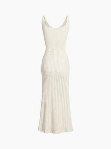 Clara | Bezauberndes Jacquard-Strick-Midi-Kleid