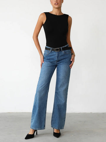 Clara | Slinky Bodysuit mit offenem Rücken