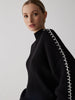 Jakob | Eleganter Mock Neck Pullover mit Kontrastdetails