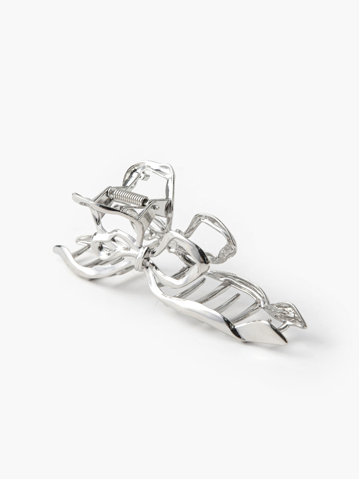 Lena | Unkonventionelle Metallic-Haarspange mit Schleife