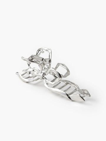 Lena | Unkonventionelle Metallic-Haarspange mit Schleife