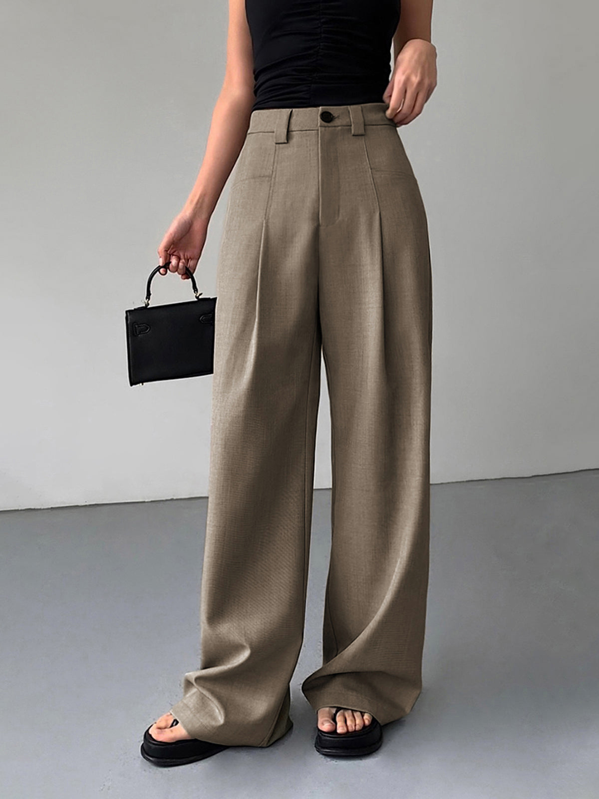 Clara | Weitbein-Hosen mit eleganten Falten