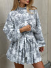 Clara | A-Linien-Kleid mit kunstvollem Druck