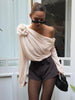 Clara | Asymmetrisches Chiffon Top mit Einem Schulterträger