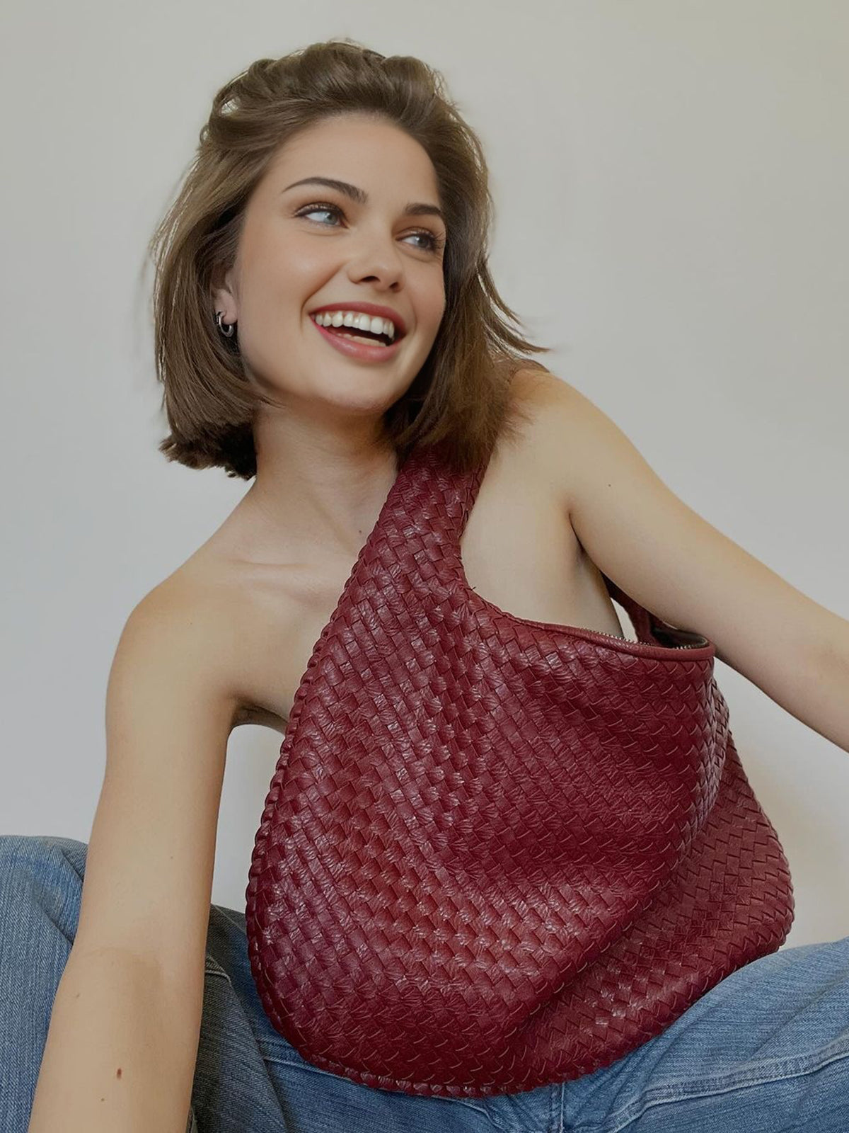 Lena | Exklusive Geflochtene Tasche