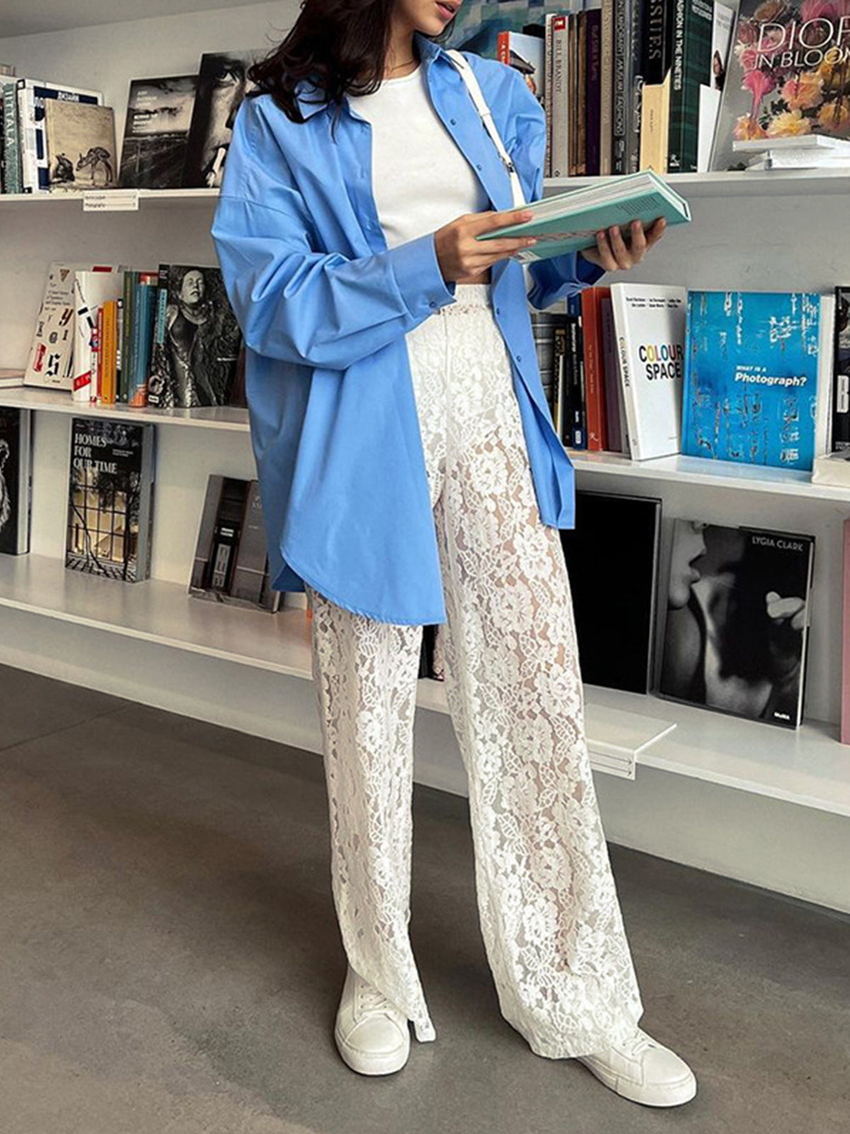 Olivia | Romantische Spitzen-Hosen mit weitem Bein