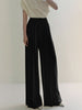 Clara | Elegante Plissierte High Waist Hose mit weitem Bein
