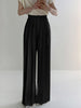 Clara | Elegante Plissierte High Waist Hose mit weitem Bein